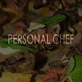 Private chef plated meal